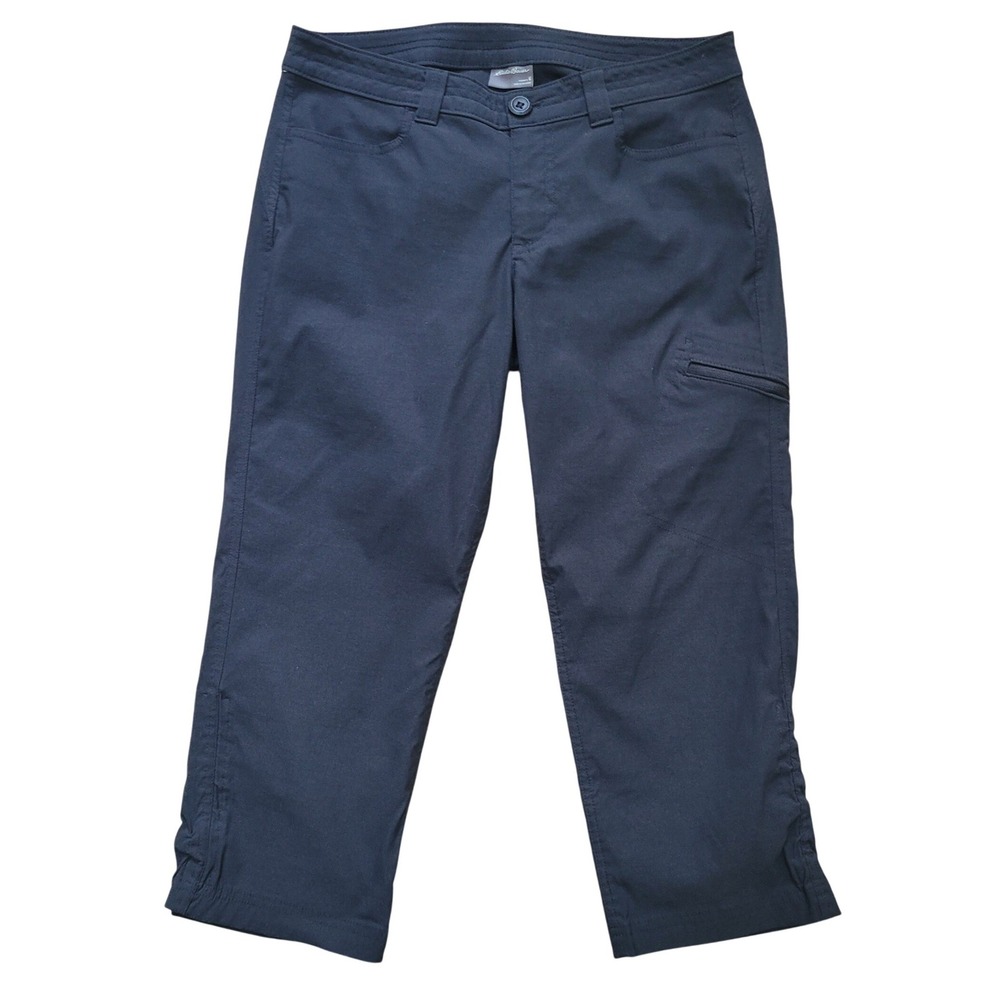 Eddie Bauer First Ascent Capri Pants Women 6 Black Hiking